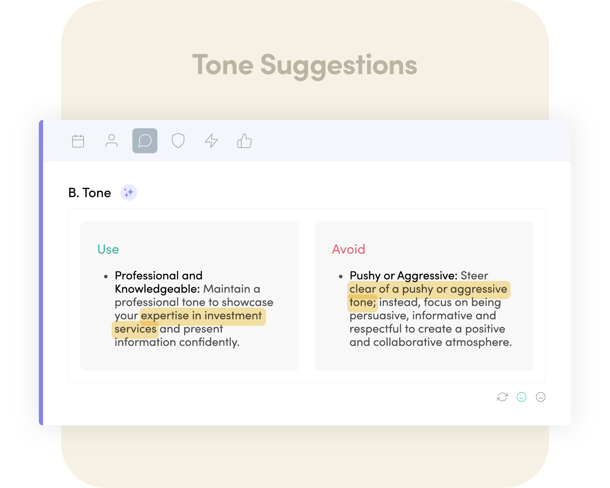 Sales triage prioritize leads - step 5 - tone suggestions